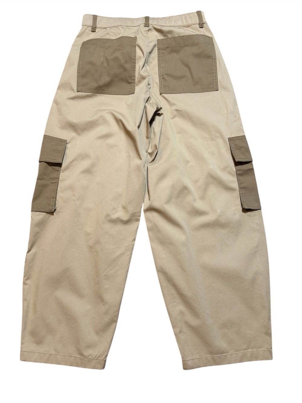 Everlane Relaxed Utility Cargo Wide Leg Pant Brown Khaki Size 4 - Picture 3 of 11